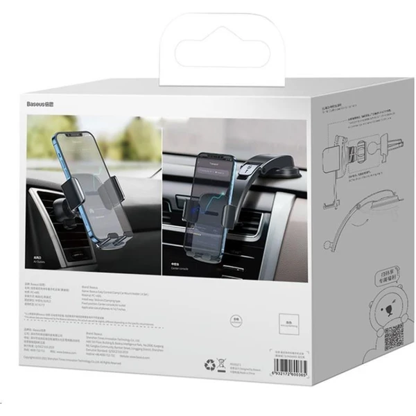 Baseus car holder Easy Control držák do auta černý - Držáky - Obrázek YJS4700301