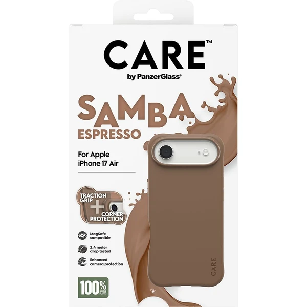 PanzerGlass® CARE Samba kryt s MagSafe Apple iPhone Air Espresso - Pouzdra - Obrázek YKDH000K01
