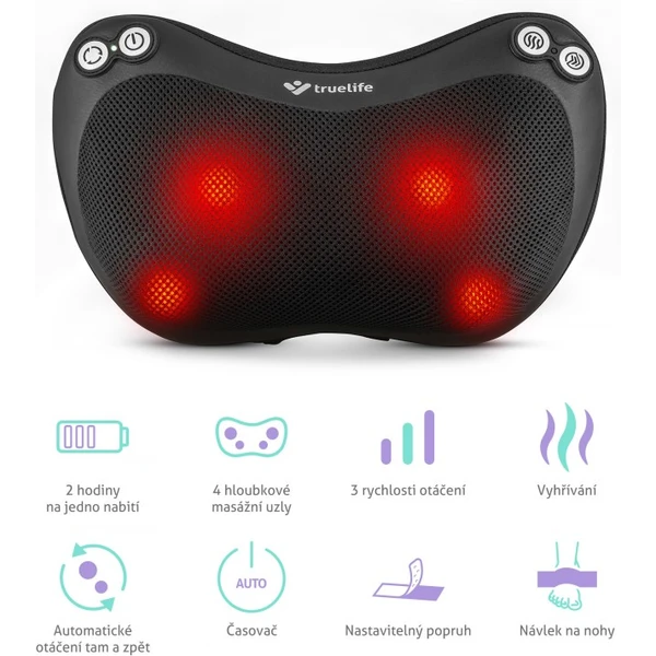 TrueLife RelaxBack B3 Charge masážní polštář - Masážní přístroje - Obrázek YL42000N01