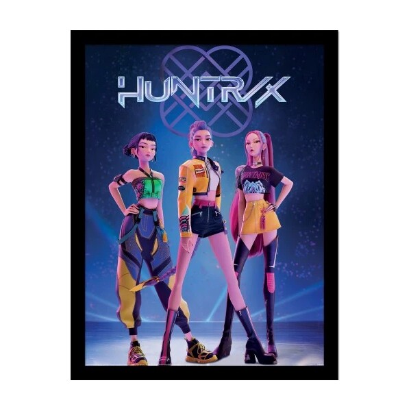 Rámovaný obraz Pyramid International K-Pop Demon Hunters - Huntrix