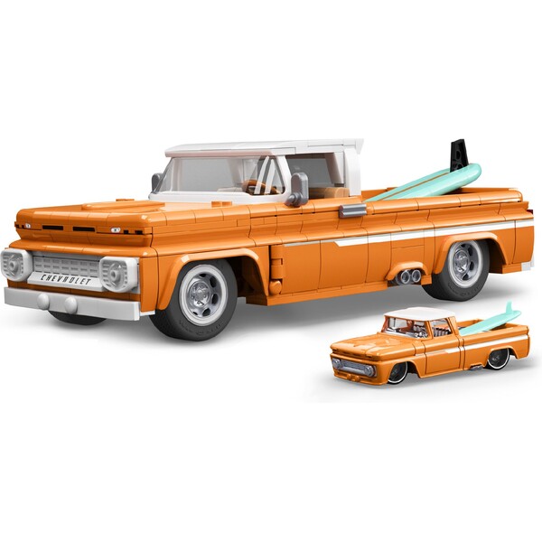 Mattel Brick Shop sestavitelný model Hot Wheels -Custom 62 Chevy Pickup