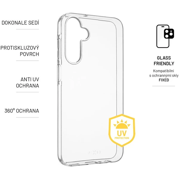 FIXED Slim AntiUV TPU kryt Samsung Galaxy A25 5G čiré - Pouzdra - Obrázek YOR1000N01