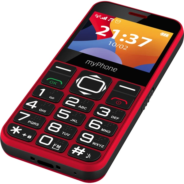 myPhone Halo 3 Senior s nabíjecím stojánkem červený - Mobilní telefony - Obrázek YORE300401