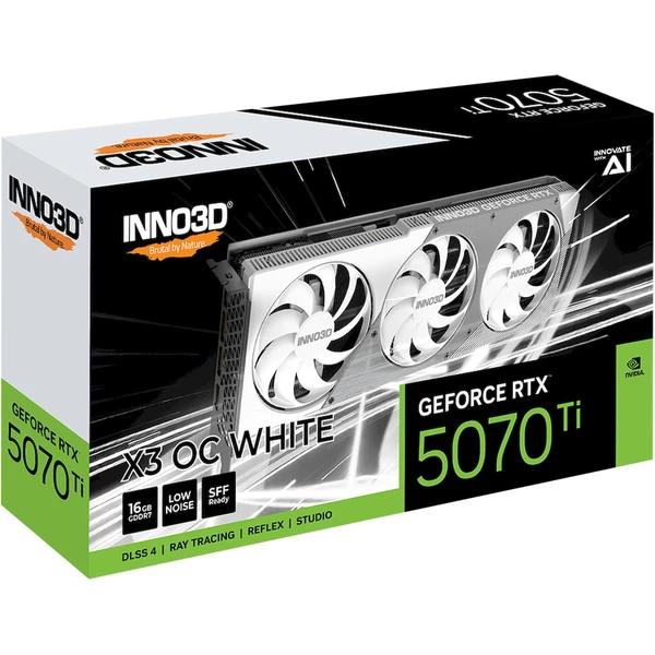 INNO3D NVIDIA GeForce RTX 5070 Ti X3 OC WHITE - Grafické karty - Obrázek YPWH000K01