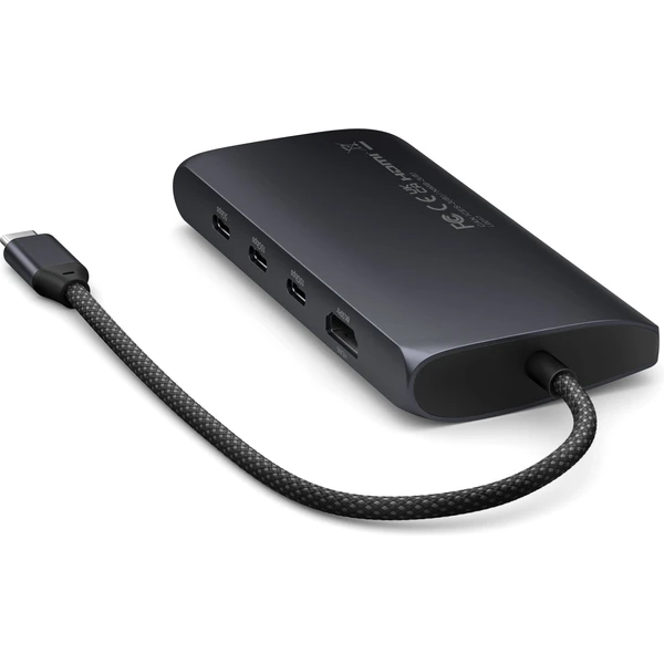 Satechi USB-C víceportový adaptér 8K s Ethernet V3 černý - USB huby - Obrázek YPX5000O01