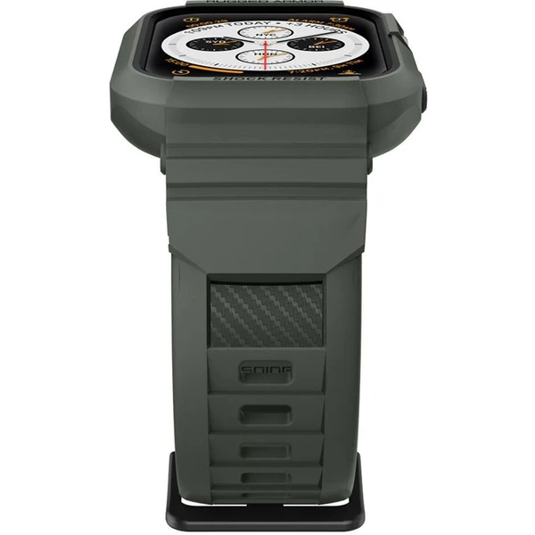 Spigen Rugged Armor Pro řemínek s pouzdrem Apple Watch 44/45mm zelený - Řemínky - Obrázek YSPJF00101