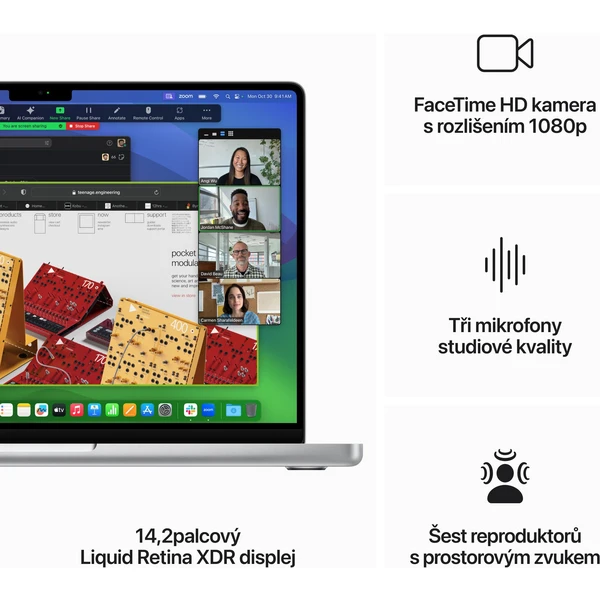 Apple MacBook Pro 14" / M3 / 8GB / 512GB / stříbrný - Notebooky - Obrázek YTC0000L01
