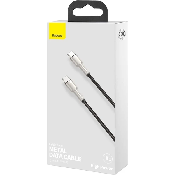 Baseus Cafule USB-C/USB-C napájecí kabel 100W 2m černý - Kabely a redukce - Obrázek YTKGF00101
