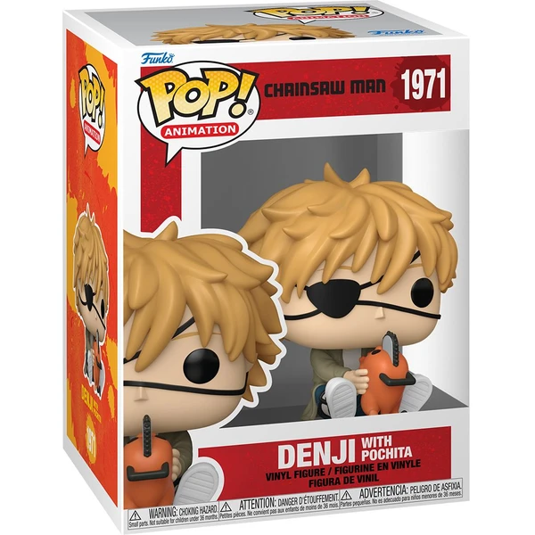 Funko POP! #1971 Animation: Chainsaw Man - Denji with Pochita - Funko POP! - Obrázek YU7H000K01