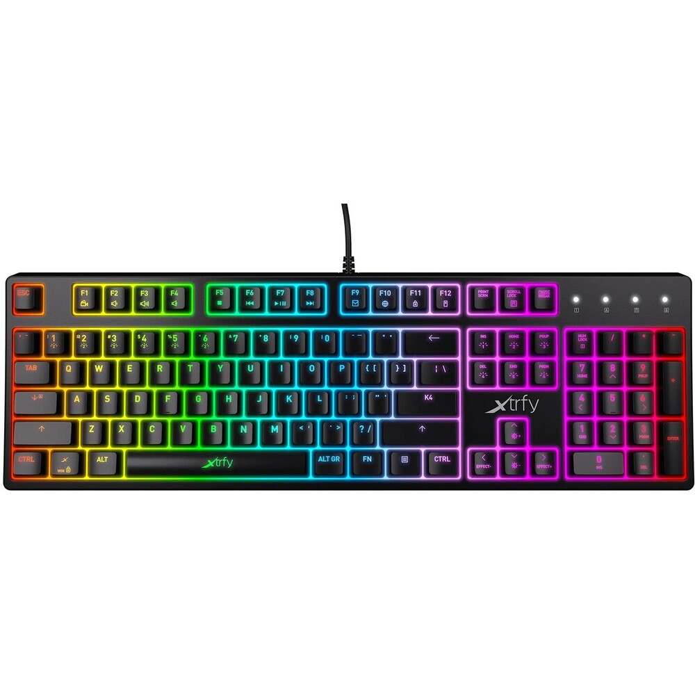 XTRFY K4 RGB herní klávesnice US černá