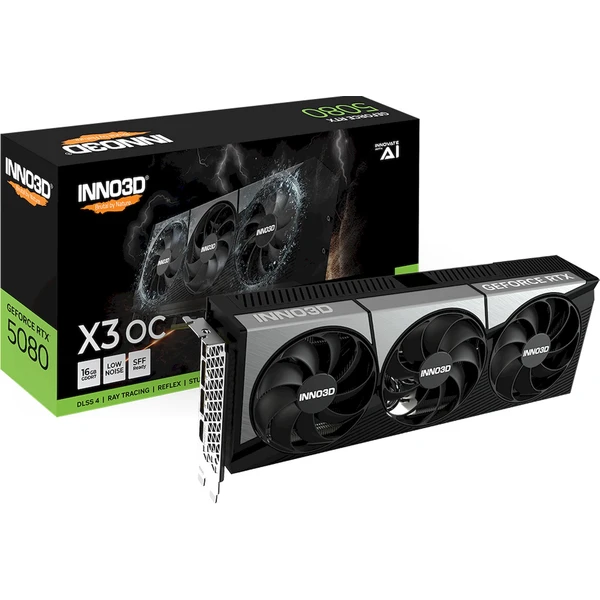 INNO3D NVIDIA GeForce RTX 5080 X3 16GB GDDR7 - Grafické karty - Obrázek YUNH000K01