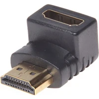PremiumCord HDMI/HDMI redukce se zahnutým konektorem černá - Kabely a redukce