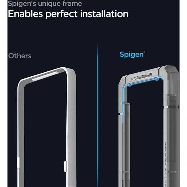 Spigen AlignMaster FC tvrzené sklo Samsung Galaxy A52s 5G/Galaxy A52 (LTE/5G) černé - Ochranné folie a skla - Obrázek YVE0700301