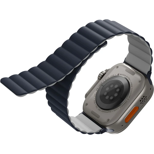 UNIQ Revix oboustranný řemínek pro Apple Watch 49/46/45/44/42mm Storm (modrý/šedý) - Řemínky - Obrázek YVQ1000601