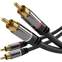 PremiumCord 2x Cinch/2x Cinch kabel 5m černý - Kabely a redukce