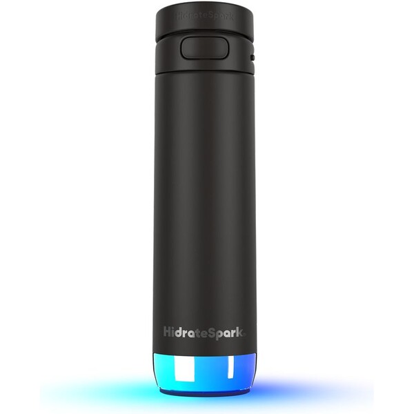 HidrateSpark PRO 2 chytrá lahev s brčkem, 621 ml černá