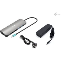 i-tec USB-C Metal Nano 2x HDMI dokovací stanice + nabíječka - Dokovací stanice