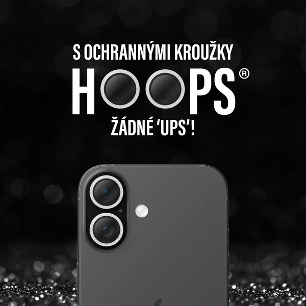 PanzerGlass® Hoops skla Apple iPhone 17/16/16 Plus třpytivě stříbrné - Ochranné folie a skla - Obrázek YXEH000K01