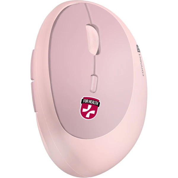 CONNECT IT FOR HEALTH LADIES ergonomická vertikální myš růžová - Myši - Obrázek YXTI000K01
