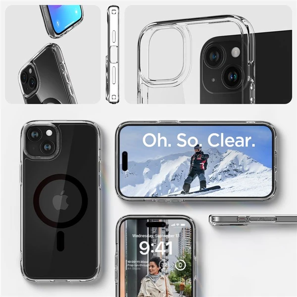 Spigen Ultra Hybrid MagFit kryt iPhone 15 černý - Pouzdra - Obrázek YXV8000601