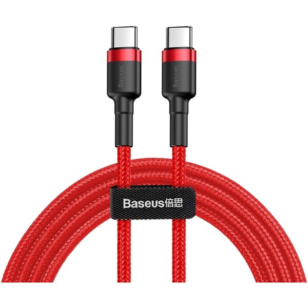 Baseus Cafule kabel USB-C PD 2.0 60W (20V/3A) 1m červený