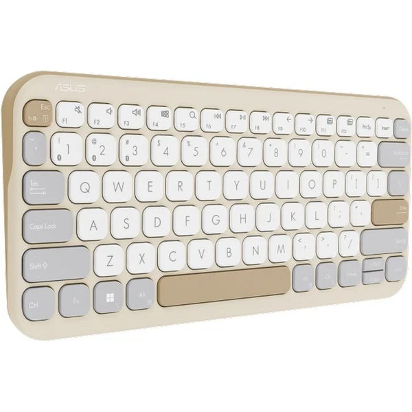 ASUS Marshmallow Keyboard KW100 bezdrátová klávesnice (CZ/SK) béžová - Klávesnice - Obrázek YYDI000K01
