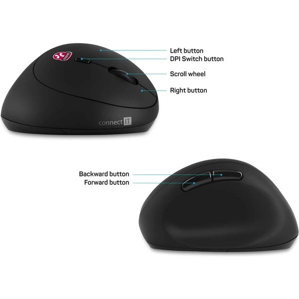 CONNECT IT FOR HEALTH LADIES ergonomická vertikální bezdrátová - Myši - Obrázek Z0O1000K01