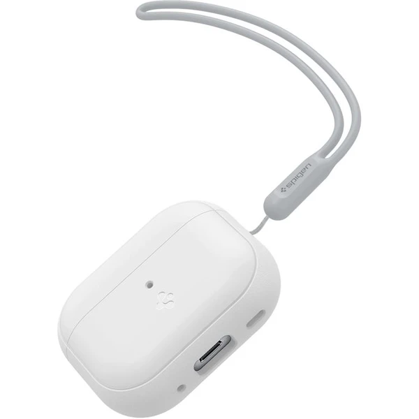 Spigen Silicone Fit pouzdro s poutkem Apple AirPods Pro (2nd Gen) bílé - Pouzdra - Obrázek Z105000J01