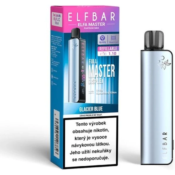 ElfBar ELFA Master Pod elektronická cigareta 850mAh Glacier Blue - Elektronické cigarety - Obrázek Z13F000N01