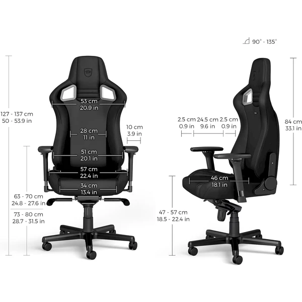 noblechairs EPIC Black Edition herní židle černá - Židle - Obrázek Z18A000P01