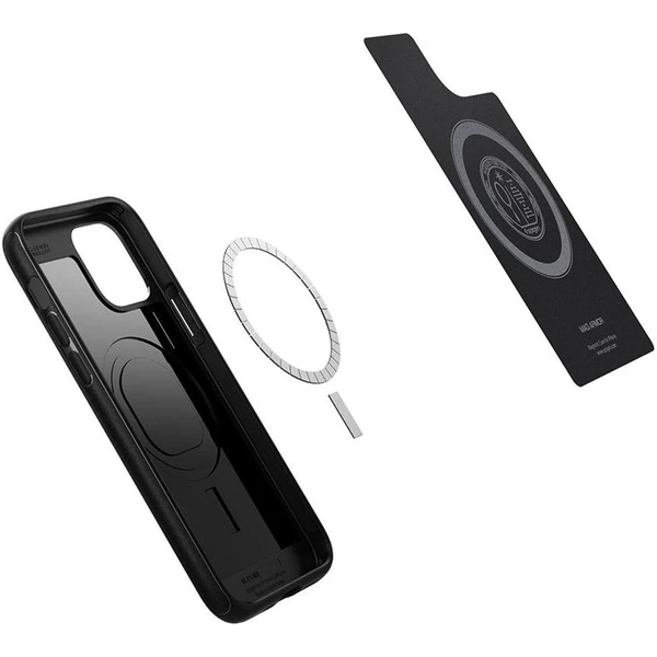 Spigen MagArmor magnetický kryt Apple iPhone 12/ 12 Pro černý - Pouzdra - Obrázek Z1FL000501