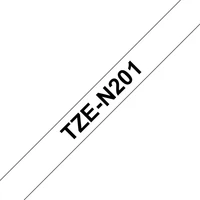 Brother TZe-N201 páska černá na bílém 3,5 mm - Pásky pro štítkovače