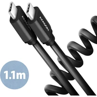 AXAGON BUCM-CM20TB TWISTER USB-C/USB-C napájecí kabel 60W 1,1m černý - Kabely a redukce