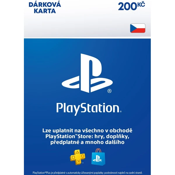 Sony PlayStation - Dárková Karta 200 Kč (online kód) - Digitální kredity - Hlavní obrázek