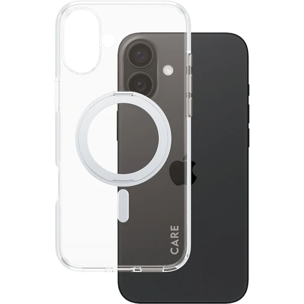 PanzerGlass® CARE kryt Apple iPhone 16 Plus MagSafe KickStand čirý/šedý - Pouzdra - Obrázek Z208000P01