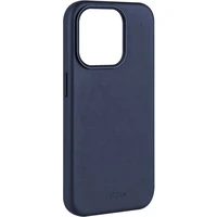 FIXED MagLeather kožený kryt s MagSafe Apple iPhone 15 Pro Max modrý - Pouzdra