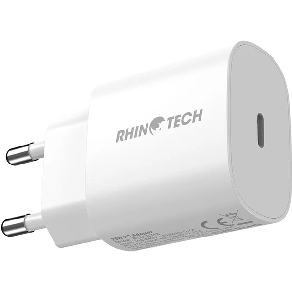RhinoTech síťová nabíječka USB-C, 25W, PD bílá - Nabíječky - Obrázek Z231000L01