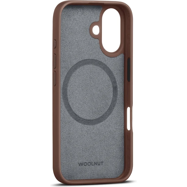 Woolnut MagSafe kožený kryt iPhone 16 Plus hnědý - Pouzdra - Obrázek Z288000O01