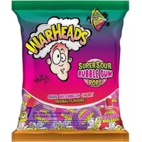 Lízátka se žvýkačkou Warheads - Ovocné příchutě 105 g (7x15 g) - Cukrovinky