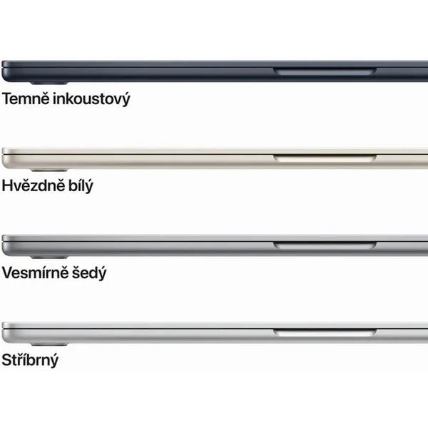 CTO Apple MacBook Air 15,3" (2023) / 16GB / CZ KLV / 70W / inkoustová / 256GB SSD (Další) - Notebooky - Obrázek Z2I2000701