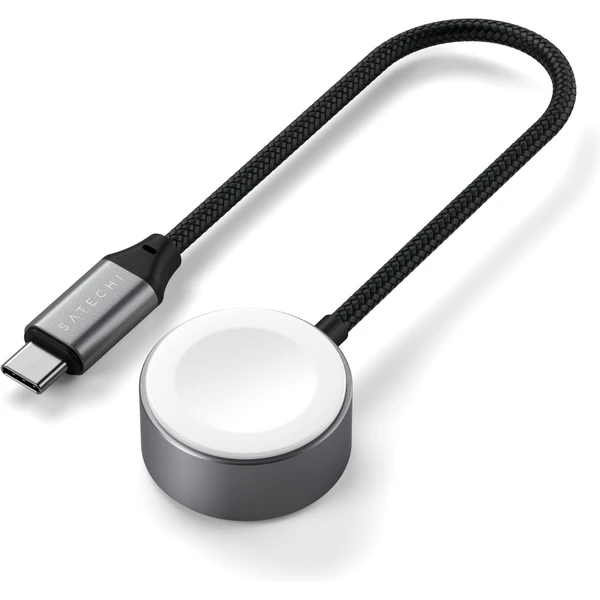 Satechi USB-C magnetický napájecí kabel pro Apple Watch 5W 0,2m vesmírně šedý - Kabely a redukce - Obrázek Z2MD000N01