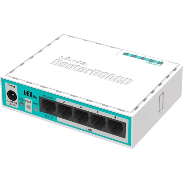 MikroTik RouterBOARD RB750r2 hEX lite router - Switche - Hlavní obrázek