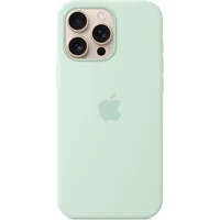 Apple silikonový kryt s MagSafe na iPhone 16 Pro Max akvamarínový - Pouzdra