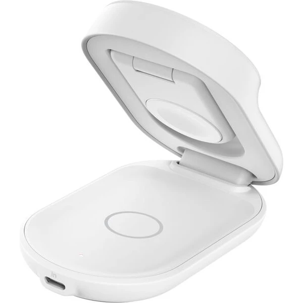 Belkin UltraCharge™ Qi2 25W 3v1 MagSafe nabíječka pro iPhone/Apple Watch/AirPods bílá - Nabíječky - Obrázek Z3ZM000K01