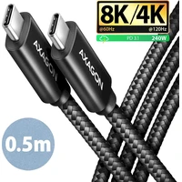 AXAGON BUCM4X-CM05AB NewGEN+ USB-C na USB-C 0,5m černý - Kabely a redukce