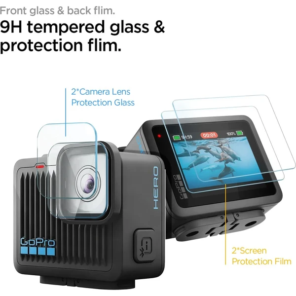 Spigen Glass tR SLIM Multi Pack F2P/L2P skla pro GoPro Hero 4K (2 ks) - Ochranné folie a skla - Obrázek Z4SE000P01