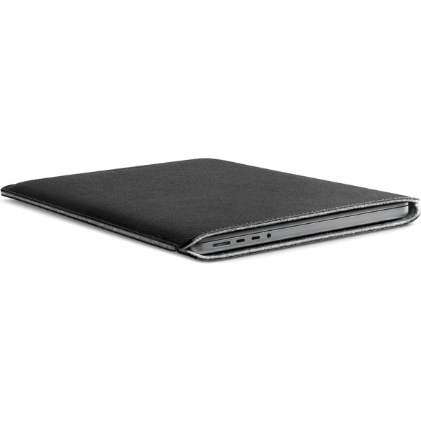 Woolnut kožené Sleeve pouzdro pro 14" MacBook Pro černé - Pouzdra - Obrázek Z4SR100501