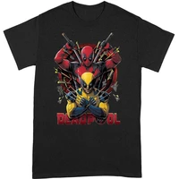 Tričko Deadpool - Deadpool And Wolverine Pose M - Trička
