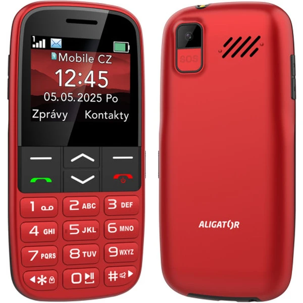 ALIGATOR A770 Senior + stolní nabíječka červený - Mobilní telefony - Obrázek Z4WG000J01