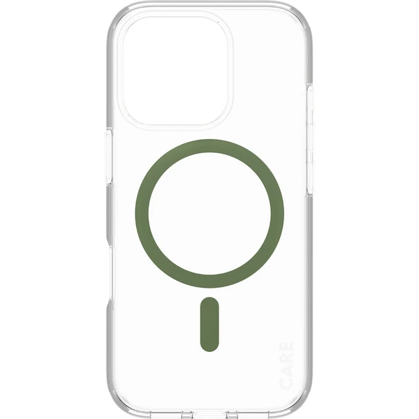 PanzerGlass® CARE kryt Apple iPhone 16 Pro MagSafe Urban Combat čirý/zelený - Pouzdra - Obrázek Z508000P01